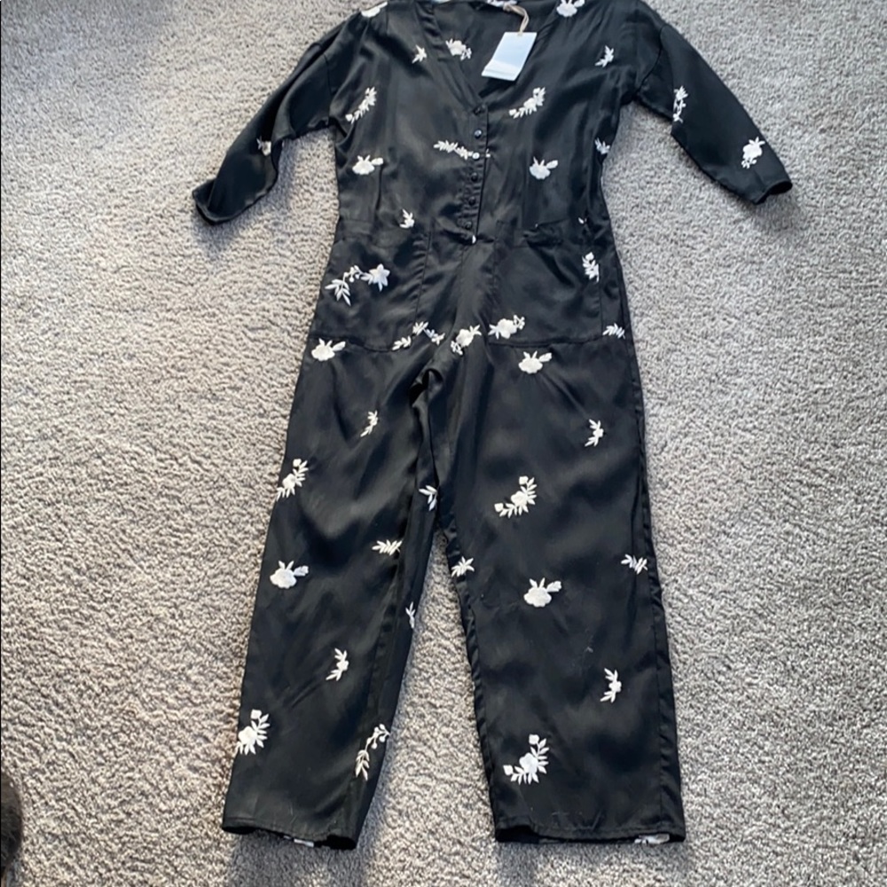 NWT Embroidered Zara Jumpsuit